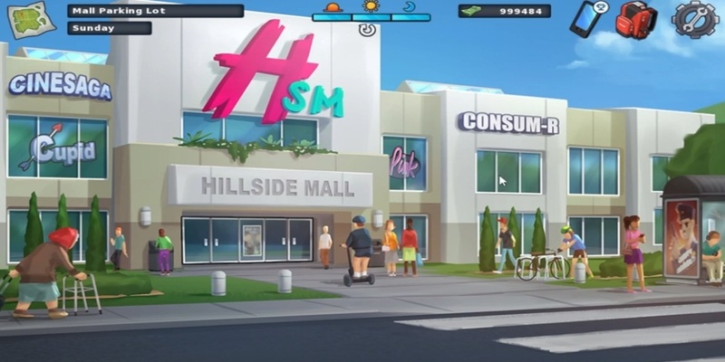 Tampilan visual novel Summertime Saga dengan gaya simulasi yang menarik