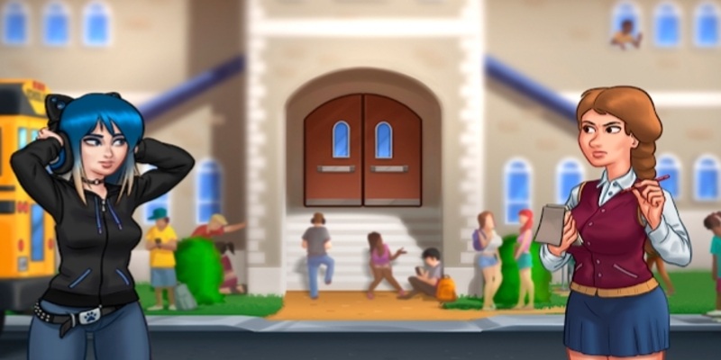 Semua karakter terbuka sejak awal di Summertime Saga Mod APK